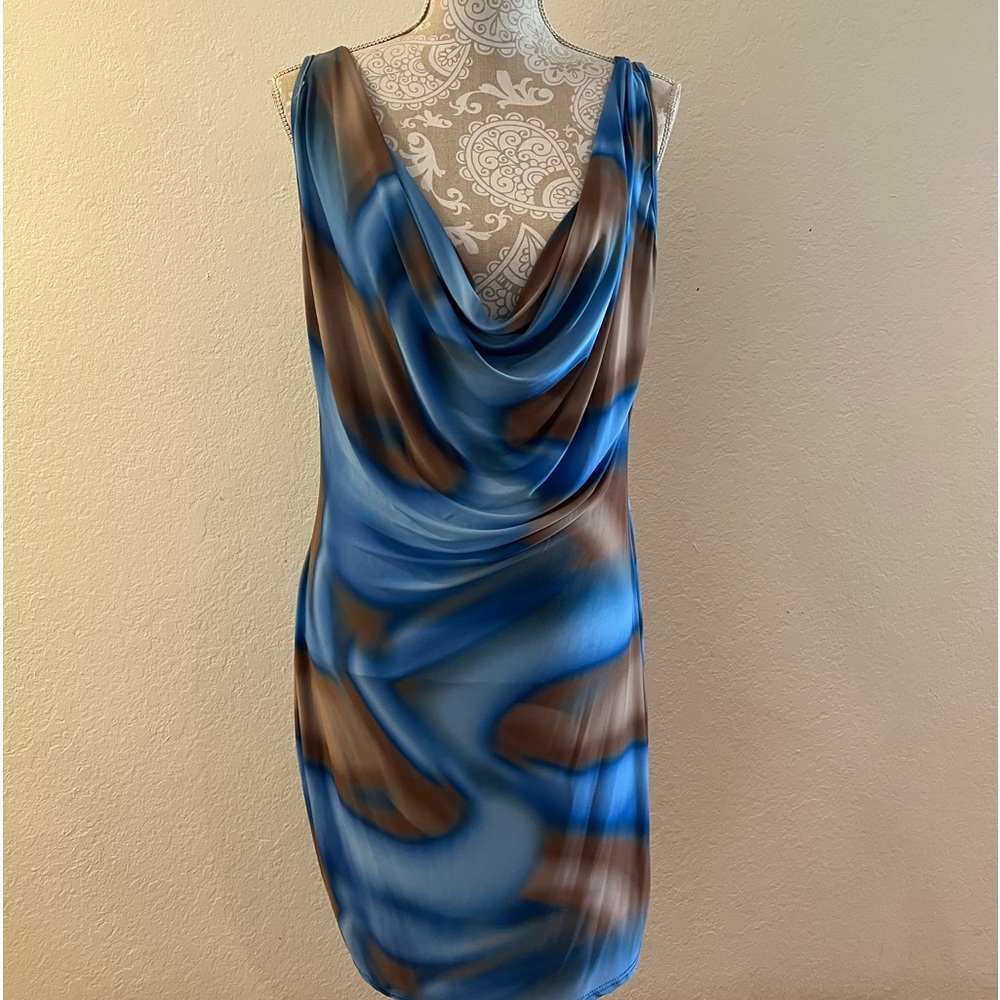 Cowl neck dress